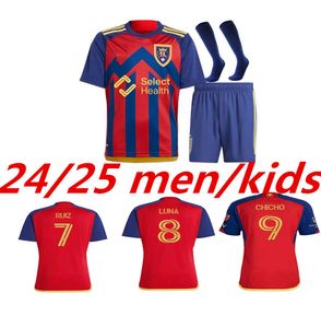 2024 Jerseys de fútbol para hombre real Salt Cordova Glad Macmath Herrera Lake Home Football Shirt Uniforme de manga corta 2025 Jugador Kreilach Wood Ruiz Meram 999