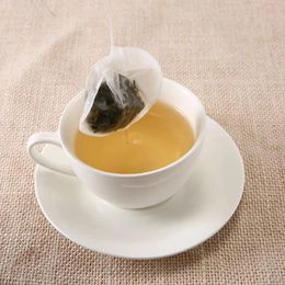 2024 Sacs à thé ronds 100 PCS / Lot Darkins de thé Sac à thé parfumés Filtre Infuseur avec des sachets de thé en papier de santé à cordes