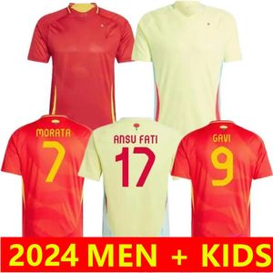2024 España Camisetas de fútbol Eurocopa PEDRI LAMINE YAMAL PINO MERINO RODRIGO SERGIO M.ASENSIO FERRAN Hombres Niños kits HERMOSO REDONDO CALDENTEY 24/25 Camiseta de fútbol