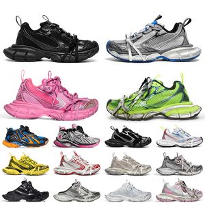 2024 Track 3XL Chaussures de créateurs pour hommes Femmes Rose Goldens Phantom Baskets Tracks Mule Mocassins Chaussure Rose Nylon Mesh Neon Black Runners Large Sole Casual Sports Trainers