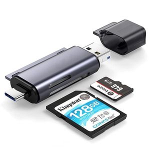 2024 Lecteur de carte Type-C trois en un lecteur de carte USB3.0 OTG ordinateur de téléphone mobile Smart TF / SD Micro USB Carte Reader for Three-in One Card