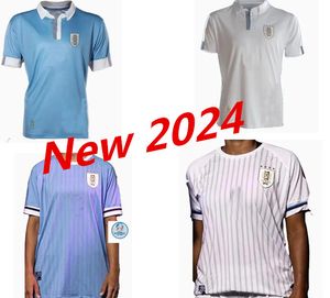 2024 Uruguay Soccer Jerseys Anniversaire 100e spécial L.SUAREZ E.CAVANI N.DE LA CRUZ Chemise interne G.DE ARRASCAETA F.VALVERDE R.ARAUJO R.BENTANCUR Uniforme de football 999