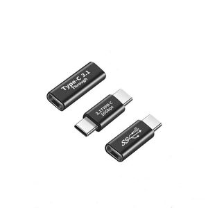 2024 USB3.1 Micro USB Type-C 2 dans 1 Plug Jack Jack Power Connector Adaptateur Type-C Câble d'extension Type-C pour la tablette Tablet pour ordinateur portable pour la prise de prise OTG
