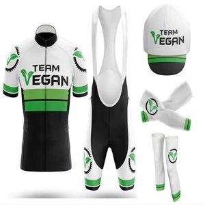 2024 Vegan Black Green Cycling Team Jersey 19D Short de vélo Ensemble Ropa Ciclismo MENS VTT été PRO BICYCLING Maillot bas vêtements221M