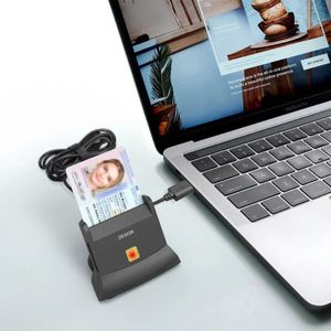 2024 Wiisdatek USB 2.0 Smart Card Reader Memory For ID Bank EMV IC Chip Reader / Writer 1. USB 2.0 Smart Card Reader