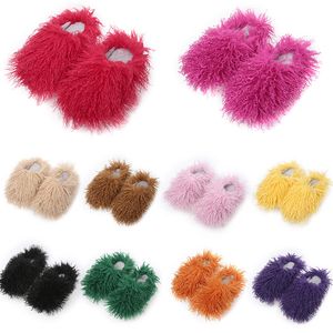 Pantoufles en peluche pour hommes et femmes, chaussures d'ameublement de maison, pantoufles chaudes en coton, douces et polyvalentes, jolies tailles d'hiver, 2024