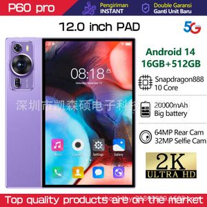 2024p60pro nueva tableta PC Sudeste Asiático Japón malayo tableta de comercio electrónico transfronterizo 16 512 Android 14 en Stock