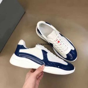 2024S / S Casual Runner Sports Chaussures America Cup Sneakers Low Top Chaussures Men Rubber Sole Tissu Patent Leather Men's Wholesale Discount Trainer 11