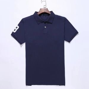 Vente en gros 2065 Été Nouveaux Polos Chemises à manches courtes pour hommes européens et américains Casual Colorblock Coton Grande Taille T-shirts de mode brodés S-2XL