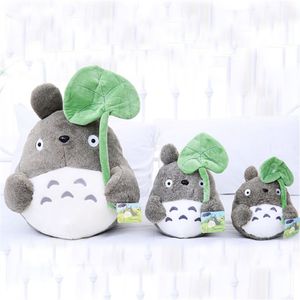 20cm película de dibujos animados suave TOTORO juguete de peluche lindo relleno hoja de loto Totoro niños muñeca juguetes para Fans