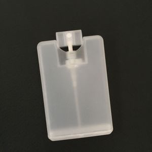 Bouteille de parfum de poche en plastique noir en forme de carte de crédit, récipient cosmétique pour femmes, petit emballage de pulvérisation DH8578 de 20ml