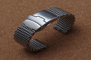20 mm 22 mm 24 mm New de alta calidad Polish Mesh Watch Bands Enlaces sólidos Correos Bracelets Elegante Promoción de acero inoxidable 21513630724