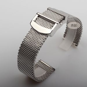 Correas de reloj 20 mm 22 mm Correa de acero inoxidable para relojes Hombres Pulseras de metal dorado