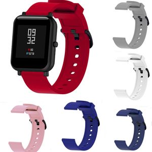 20mm Sports Silicone Band For Samsung Galaxy Watch SM-R810 42MM & Gear Sport Strap For Huami Amazfit Bip/Amazfit 2 Smart Watch