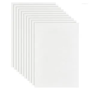 Four à micro-ondes blanc en papier rectangulaire en Fiber de céramique, 20 pièces, 11,6x8,2 pouces, pour bricolage, fusion de bijoux en verre