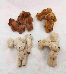 20 piezas 6CM oso peludo dedo del pie de cuero oso peluche animales juguetes color marrón 2012144042616