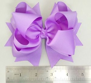 20 unids Boutique 5 pulgadas multicapa grande Cinta de grosgrain Arcos para el cabello Clips Bowknot Infantes hairbow Niñas Fiesta de cumpleaños accesorios para el cabello HD3469