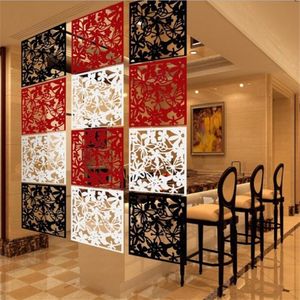 20PCS fashion hollow Room divider Biombo Room partition wall dividers PVC Wall stickers hotel office Blinds dividers folding Screen