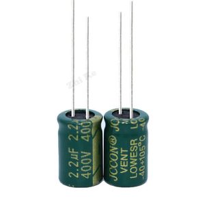 20PCS Higt quality 400V2.2UF 8 by 12mm 2.2UF 400V 8 by 12 Electrolytic capacitor hjxrhgal