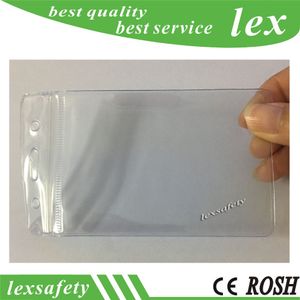 20pcs/lot waterproof Pvc Id Credit Card Holder Plastic Card Protector Case to Protect Credit Cards Bank Cardholder Id Card Cover