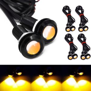 20Pcs-Pack Ambre Eagle Eye LED Lumière 9W DRL Jaune Lumière Feux Diurnes Voiture ATV Tronc Moto Marqueur Lampe Inverse Brouillard Lumière