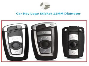 20 piezas pegatina para llave remota, logotipo de llave inteligente, emblema, pegatinas de metal y silicona, logotipo de llave de coche para 3 57 X3 X4 X5 X64342870