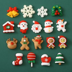 20pcs Resin Components Cartoon Flatback Slime Charms Beads Hair Jewelry Accessories Christmas Phone DeIY Cameo Dome Cabochon Findings DIY