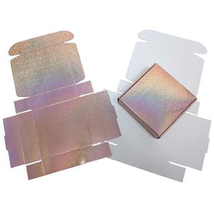 Caja de regalo holográfica con brillo de oro rosa de 20 piezas 210724
