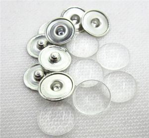 20sets pas de conception bouton de bijoux personnalisé bouton de fabrication de boutons instantanés en laiton avec bouton clair en verre cuivré 18 mm4415769