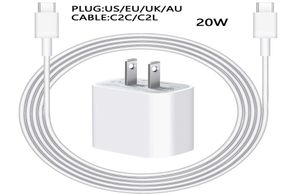 20W PD Cable de cargador de cargador de carga rápida Cable USB C Cable para Apple AirPods iPhone 14 13 12 Mini 11 Pro Max Phone Charge Data Line5877457