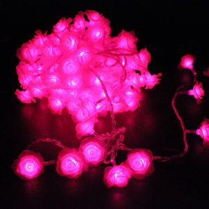 20X 10M luces de cadena LED 100 coloridas rosas LED lámpara de decoración navideña Festival luces navideñas jardín iluminación interior/exterior