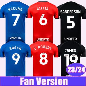 23 24 Birmingham City Mens Soccer Jerseys Laird Sanderson Bielik Bacuna T. Roberts Hogan Jutkiewicz Miyoshi Stanfield Hall Home Away 3ème maillots de football