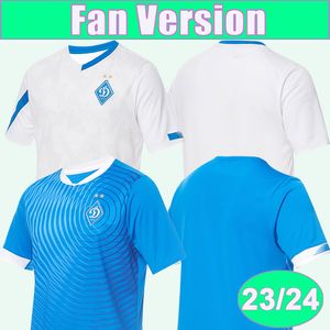 2023 2024 Dynamo Kiev Mens Soccer Jerseys Parris Shaparenko Vitaliy Popov Vanat Accueil Chemises de football à manches courtes Uniformes