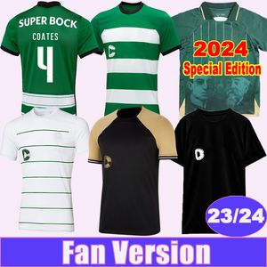 2023 24 Coates Lisboa Mens Jerseys 2024 Edición especial Paulinho Neto Nuno Santos Pedro G. Trincao Home Away 3 ° 4 ° Camisas de fútbol Uniforme de manga corta