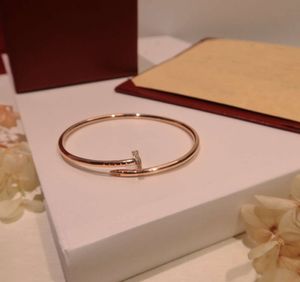 21 Bangle Designers Luxurys Bracelet Solide Couleur Diamants Couple Modèles Bracelets Saint Valentin Cadeau polyvalent Sens du métal Le même matériau Bijoux
