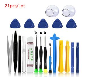 21 in 1 Mobile Phone Repair Tools Kit Spudger Pry Opening Tool Screwdriver Set for iPhone X 8 7 6S 6 Plus Tablets Hand Toolling Ki7226290