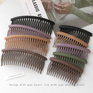 21 dents mat peigne à cheveux anti-dérapant cheveux cassés épingles à cheveux frange antidérapante Clips latéraux arrière de la tête couvre-chef pour filles Barrettes