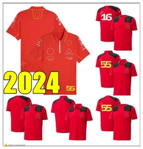 2024 Sainz Leclerc Schumacher Vettel football F1 Formule 1 maillot de l'équipe nationale de rugby Jerseys hommes à domicile polos uniformes 2023