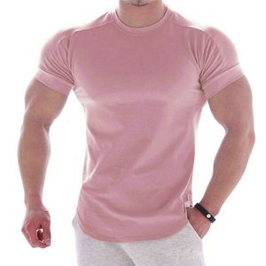 214 Hommes Spring Sporting Top Jerseys Tee shirts Summer manches courtes Fitness Tshirt Coton Mens Vêtements Sports T-shirt