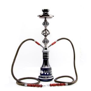 21 pulgadas pub applique Hookah Set Glass Metal multijugador Accesorios completos Glass Shisha Beaker Smoking shisha Cigarette Filter Arabian Oil Rigs Designer