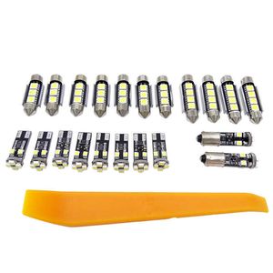 21 pièces/ensemble Auto LED intérieur lumière dôme carte voiture lampe Kit plaque d'immatriculation ampoules pour BMW E46 berline M3 1999-2005 led ampoules