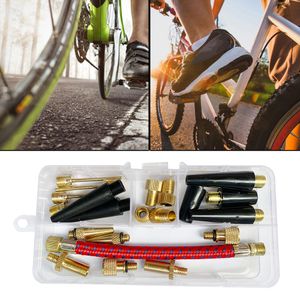 21pcs Tubo de aire Manguera de aire Kits Herramientas de reparación de bicicletas