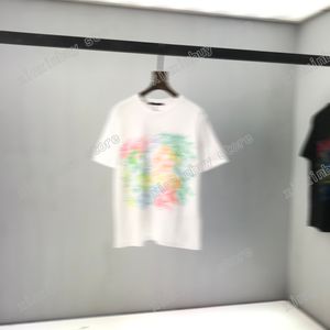 21ss Diseñadores Tee Top Pastel Season Naive Mens para mujer T Shirts Bombero Acuarela Vida marina Hombre París Moda Camiseta Manga corta Lujos Camisetas Blanco Negro