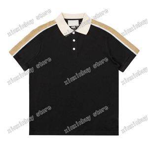 21ss hombres camisetas impresas polos diseñador Reflective Tape paris ropa manga corta para hombre camisa etiqueta estilo suelto negro