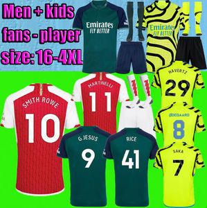 Fans Player version RICE maillots de football SALIBA Gunners 23 24 MARTINELLI G. JESUS 2023 2024 ARSen HAVERTZ maillot SAKA Tous les maillots de football ODEGAARD hommes enfants 3XL 4XL