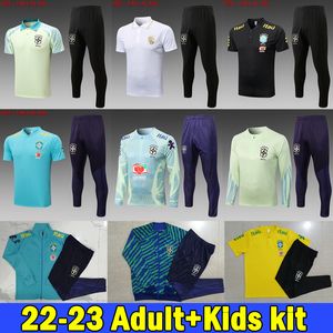 22 23 Brazils national football team Soccer Sets 2022 World Cup BRASIL Football Tracksuits RICHARLISON CASEMIRO FRED Raphinha L.PAQUETA training men kids kit shirts