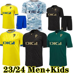 23 24 Camisetas de fútbol de Cádiz CADIZ CF 2023 2024 LOZANO ALEX Bodiger Juan Cala CAMISETA ASCENSO A LIGA SANTANDER de Carnaval hombres niños hogar lejos 3.ª camisetas de fútbol especiales