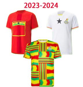 23-24 Camisetas de fútbol de Ghana Equipo nacional mundial Hombres Niños Mujeres Calidad tailandesa 5 THOMAS 9 J.AYEW 10 A.AYEW 11 Wakaso Dhgate 13 GYAN