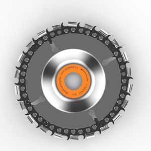 Hoja de sierra Circular de rueda de cadena de molino de 22 dientes de 4 pulgadas para amoladora angular disco de corte de talla de madera herramientas eléctricas