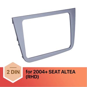 Fascia de Radio de coche de 220x130mm para 2004 + SEAT ALTEA RHD, tablero estéreo, marco de montaje automático, Kit de Panel de instalación embellecedor